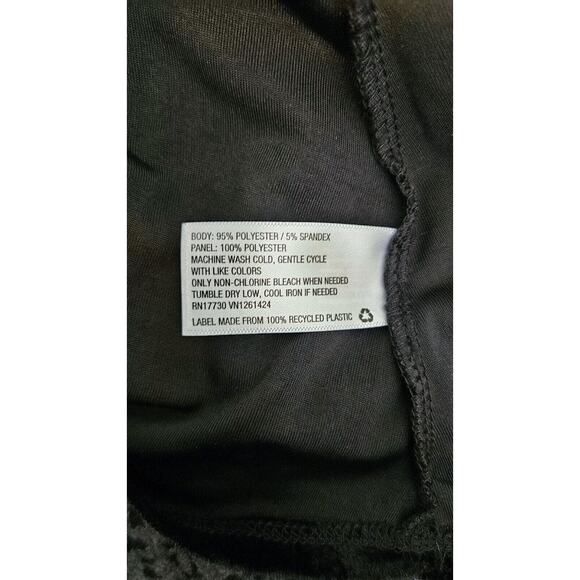 Xhilaration Slip Dress Size XS Black Velvet Mini Spaghetti Straps Adjustable - Picture 7 of 7